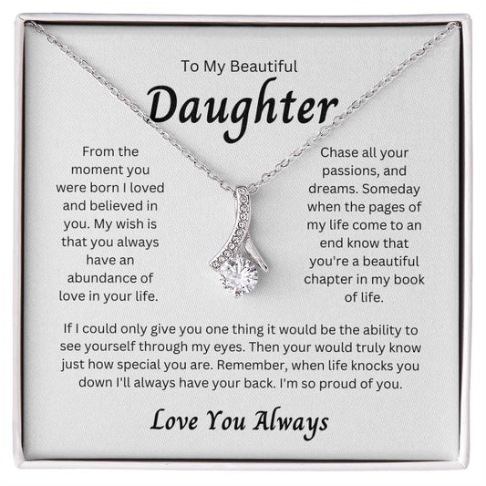 To My Beautiful Daughter - Alluring Beauty Necklace (1)