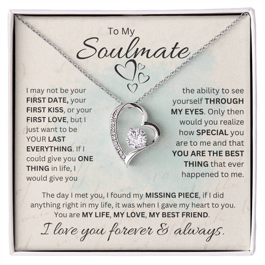 To My Soulmate (1) - Forever Love Necklace
